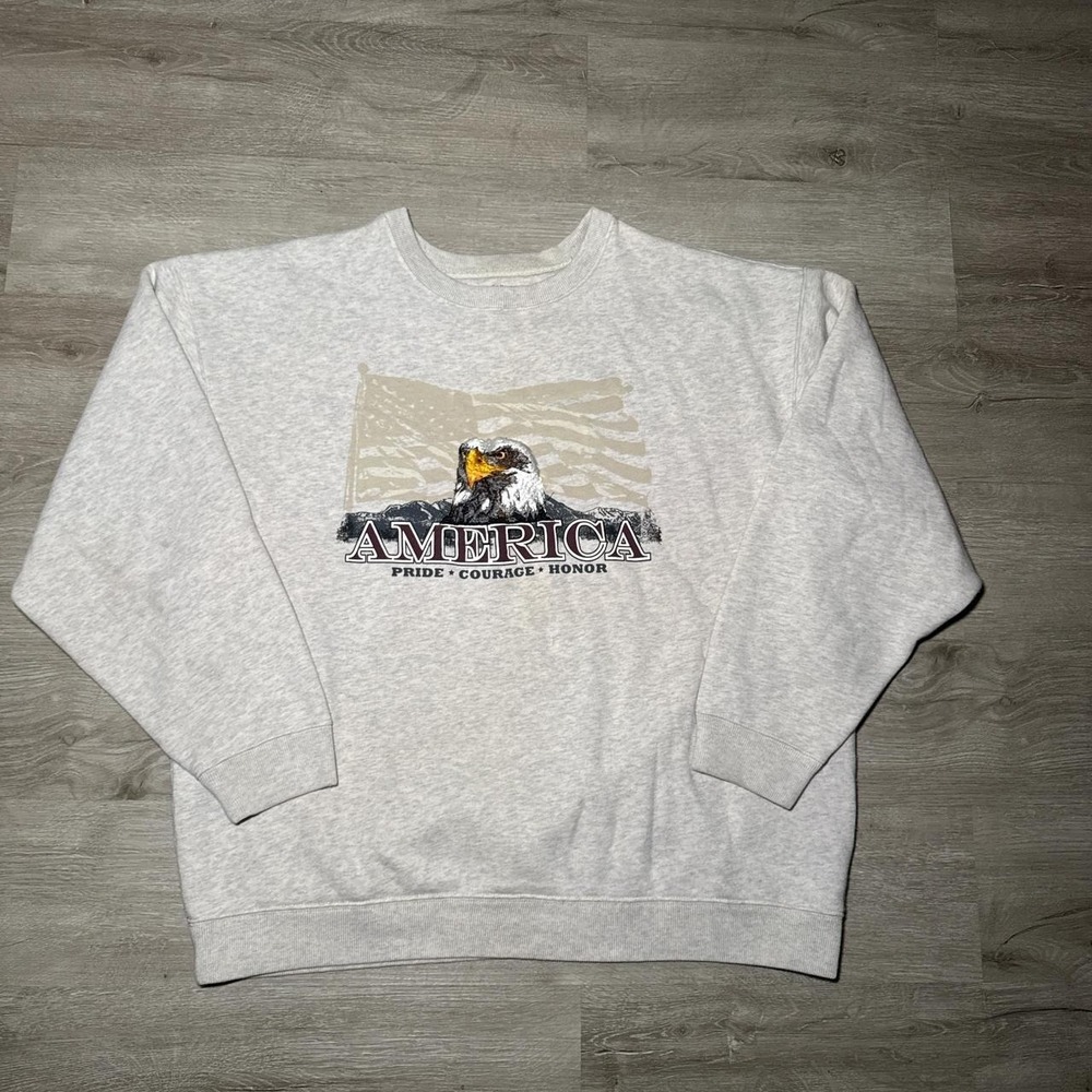 Grey vintage American Eagle croft&barrow crewneck sweatshirt American Eagle